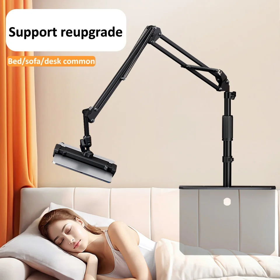 Adjustable Bed Tablet Stand – Lazy Arm Mount for 4–12.9" Phones & Tablets