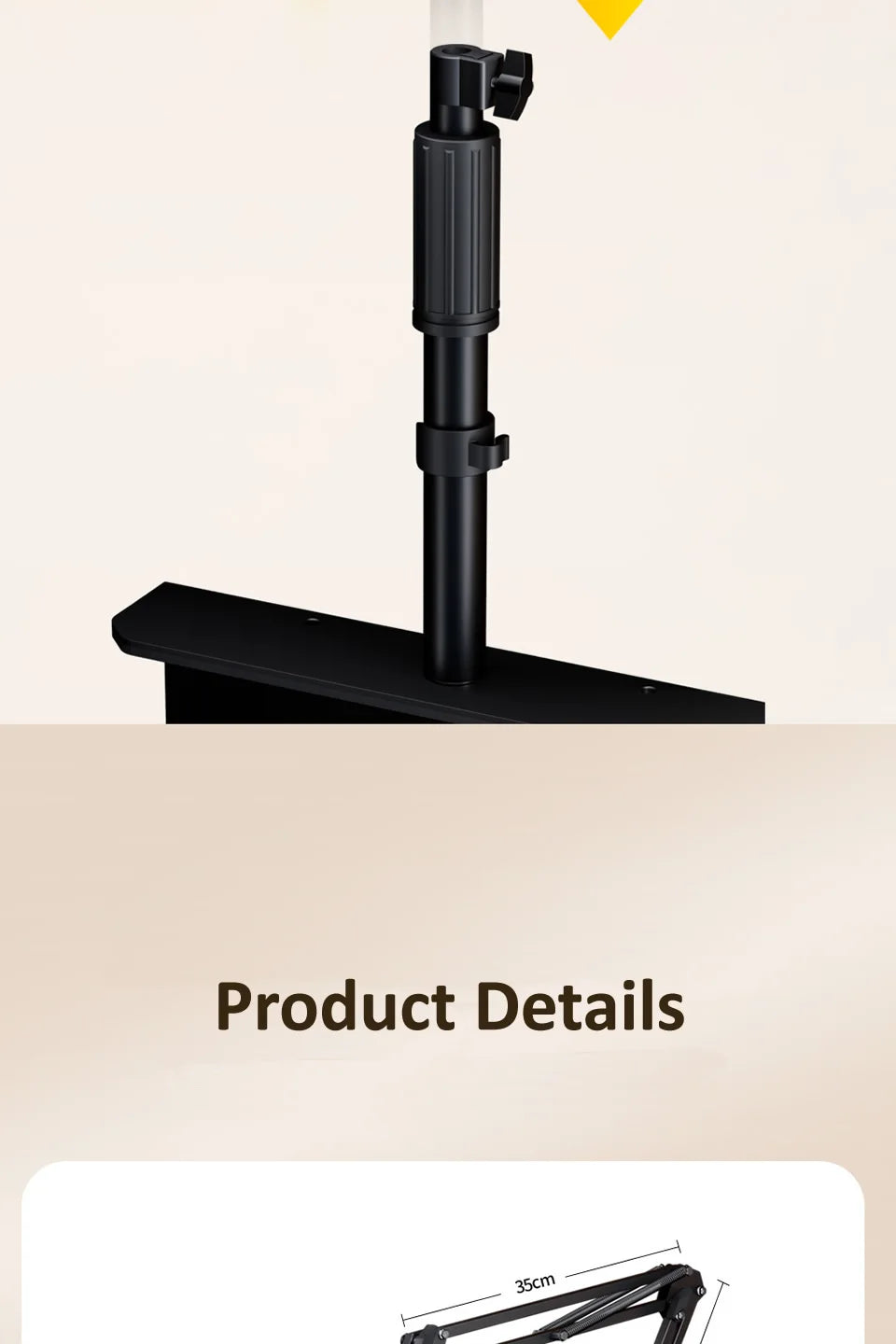 Adjustable Bed Tablet Stand – Lazy Arm Mount for 4–12.9" Phones & Tablets