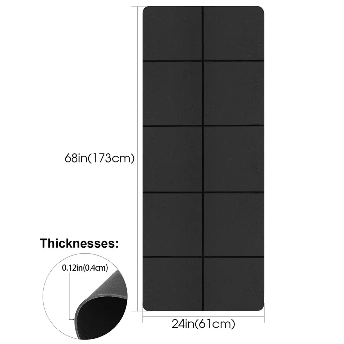 EVA Foam Yoga Mat 4mm – Lightweight Non-Slip Exercise & Gym Mat