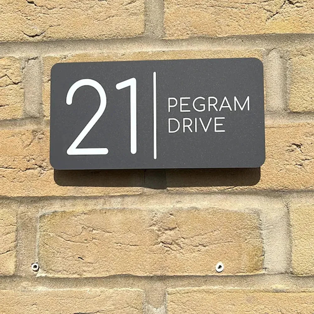 Modern Personalized House Number Sign – Custom DIY Home Address Decor
