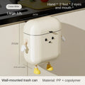 Wall-Mounted Food Waste Bin – 9L/12L Kitchen Trash Can with Lid