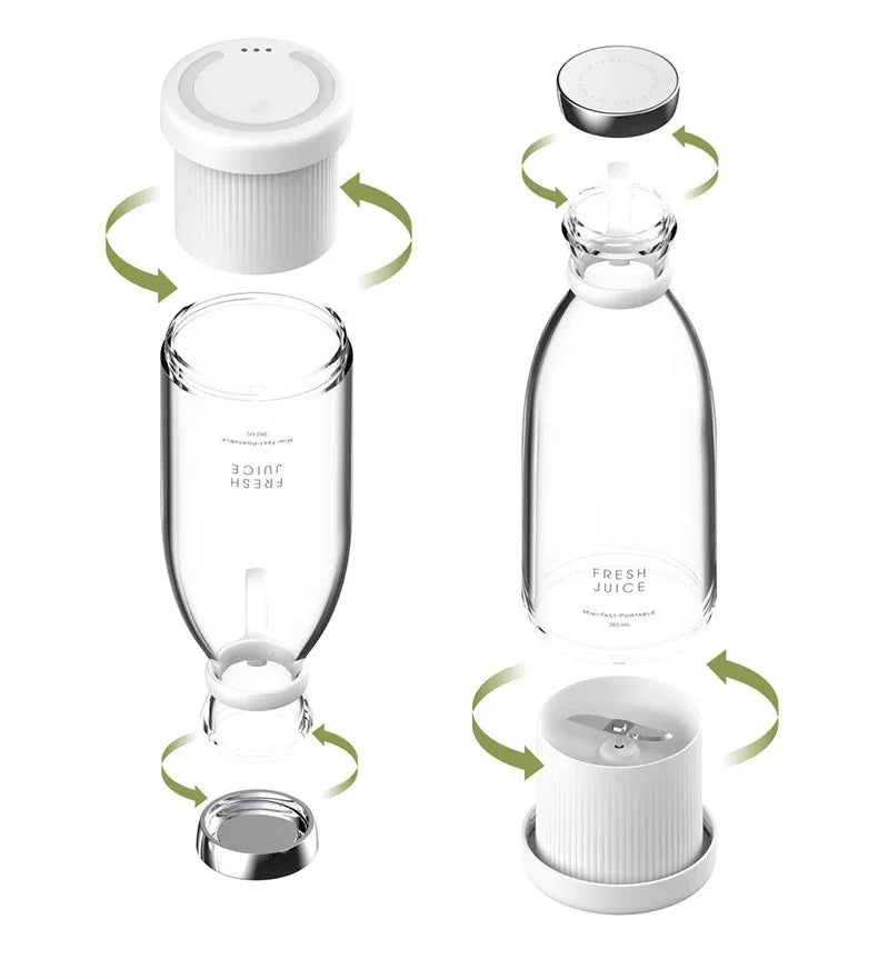 Mini Juice Blender 350ML – Portable & Rechargeable