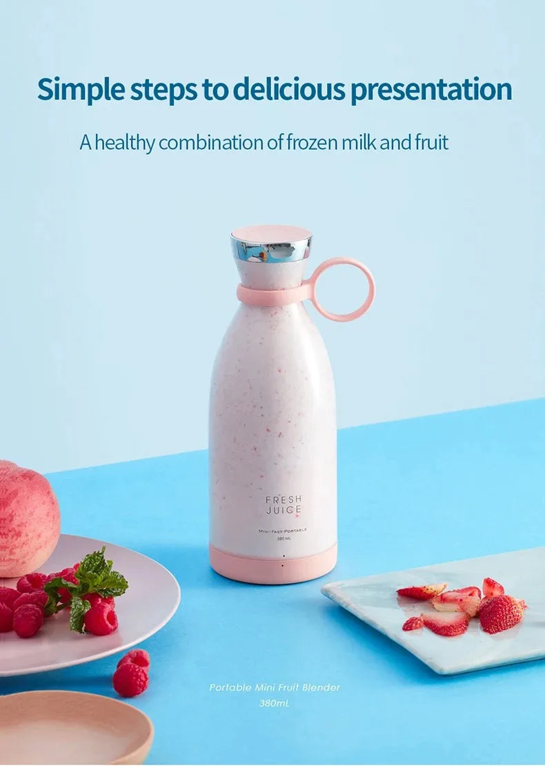 Mini Juice Blender 350ML – Portable & Rechargeable