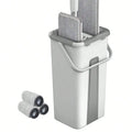 Hand Free Flat Floor Mop And Bucket Set For Professional Home Floor Cleaning System With 3PCS Washable Microfiber