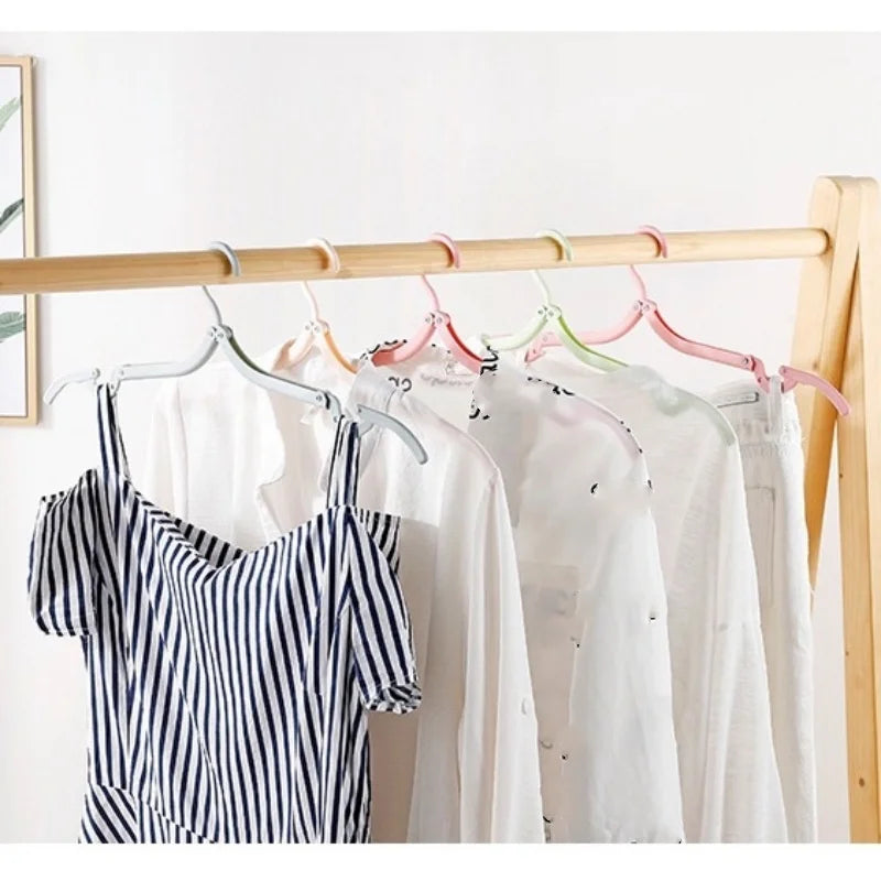 Foldable Portable Travel Clothes Hangers – 5/10PCS Space-Saving Hanger Set
