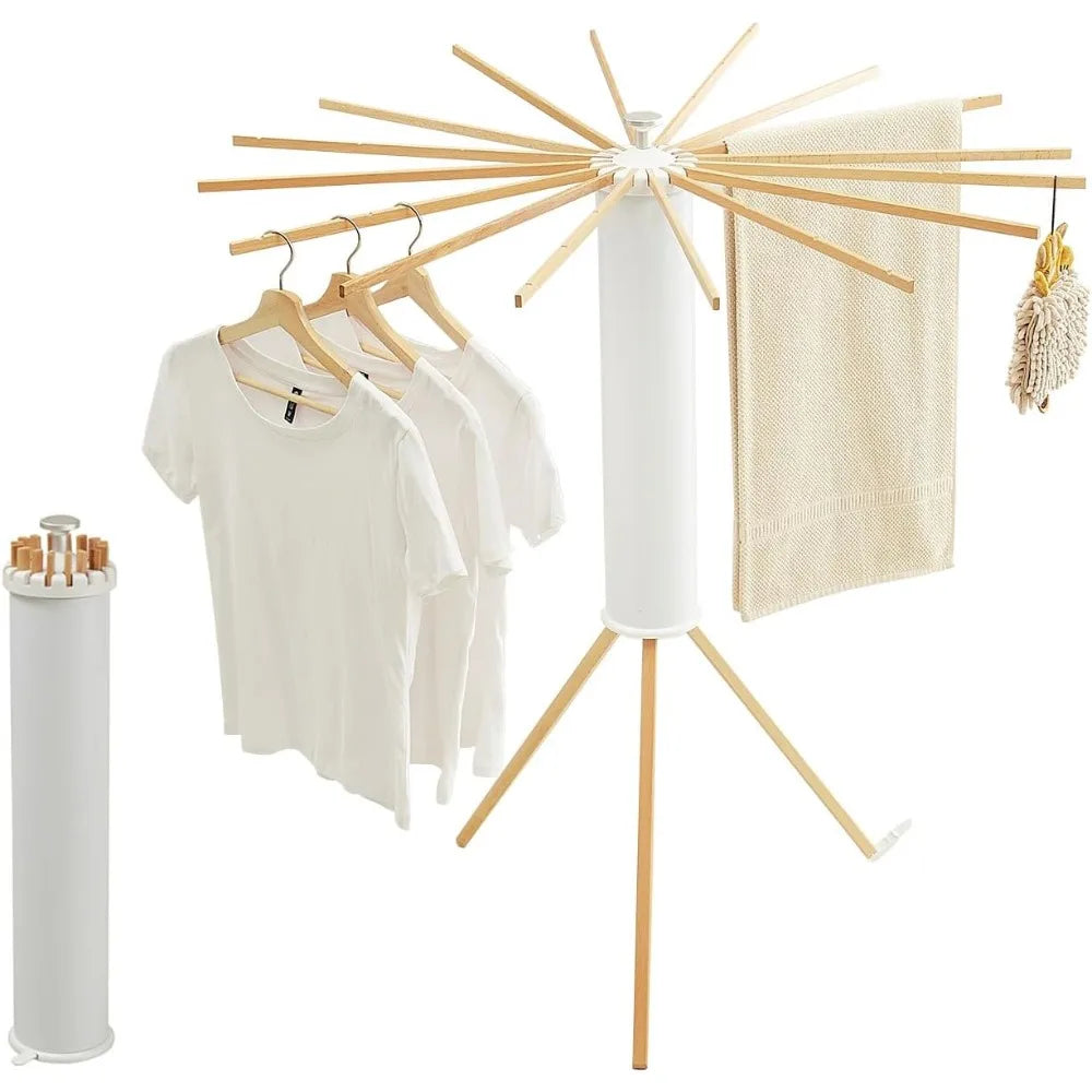 Space-Saving Tripod Clothes Rack – Portable Foldable Drying Stand
