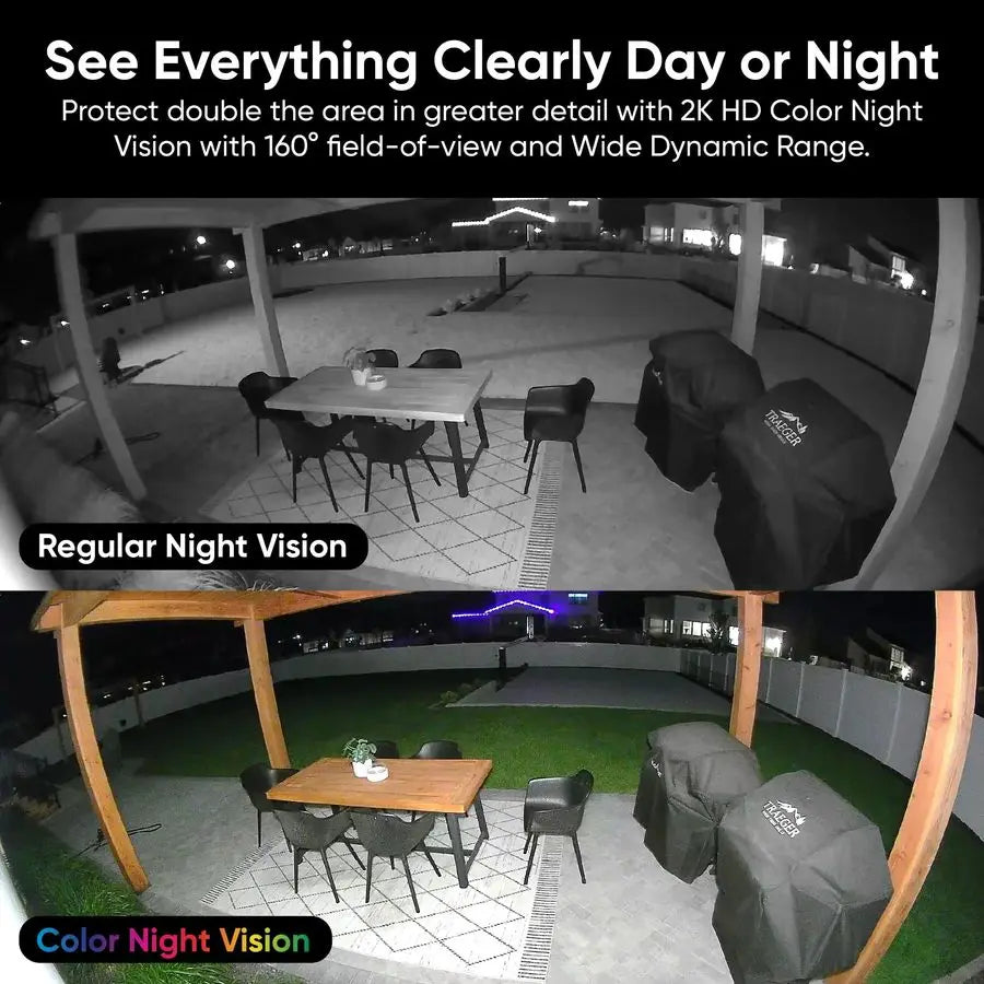 2K HD Bulb Security Camera – LED Light Camera with Motion Detection & Siren