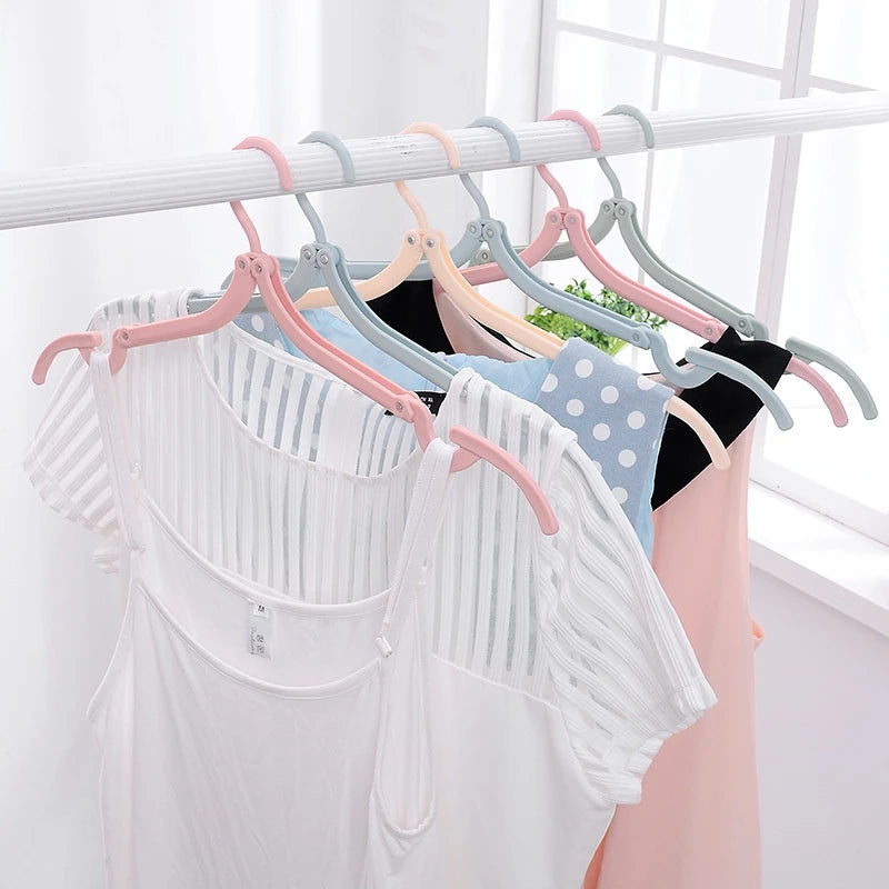 Foldable Portable Travel Clothes Hangers – 5/10PCS Space-Saving Hanger Set