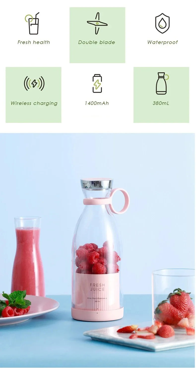 Mini Juice Blender 350ML – Portable & Rechargeable