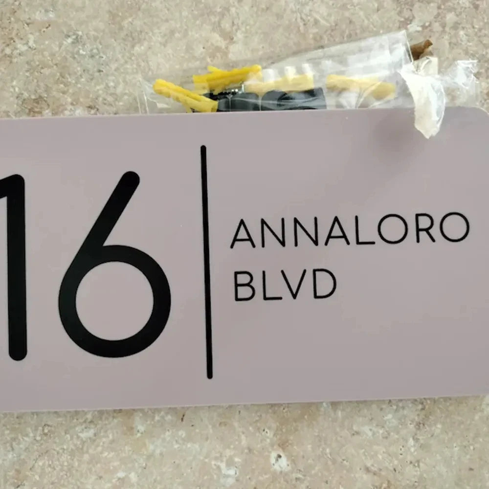 Modern Personalized House Number Sign – Custom DIY Home Address Decor