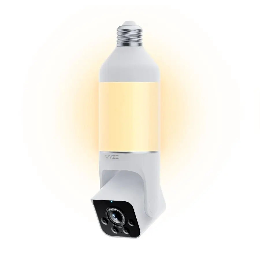 2K HD Bulb Security Camera – LED Light Camera with Motion Detection & Siren