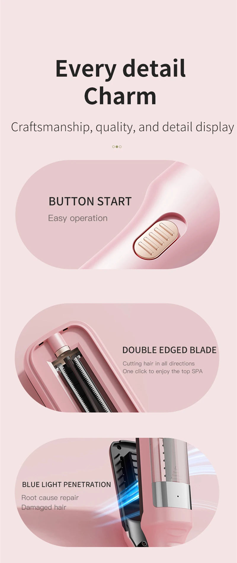 Split End Hair Trimmer – Professional Hair Ends Clipper for Women