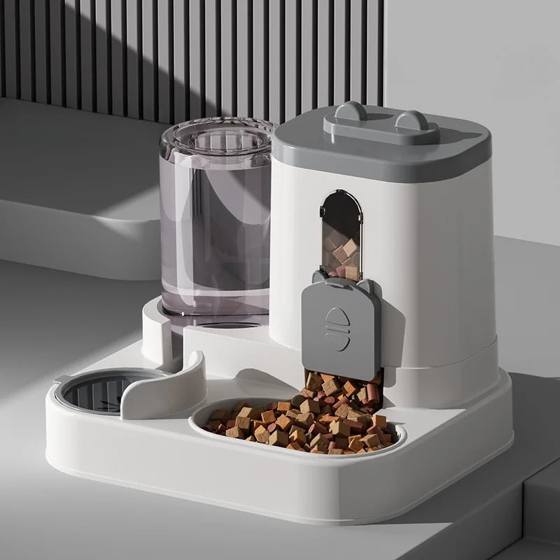 Automatic Cat & Dog Feeder Bowl – Food Dispenser with Water Fountain