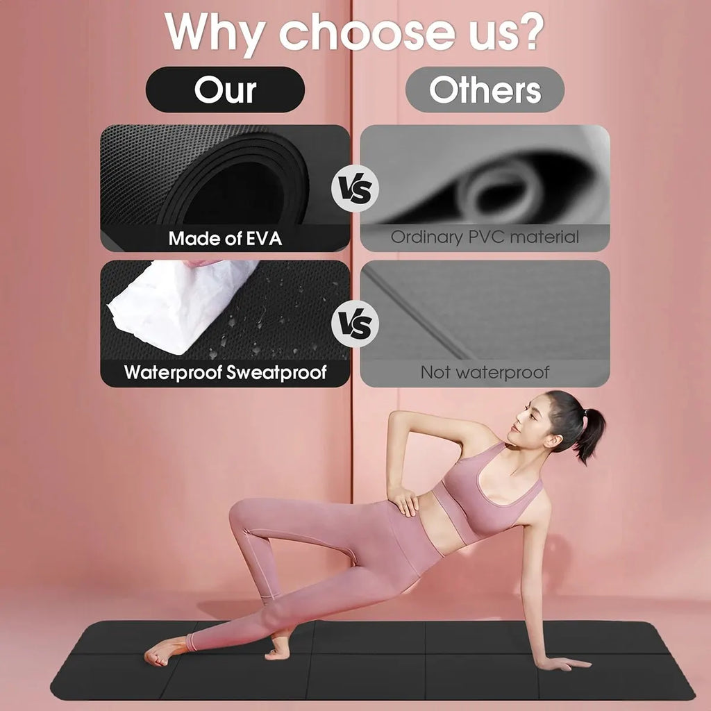 EVA Foam Yoga Mat 4mm – Lightweight Non-Slip Exercise & Gym Mat
