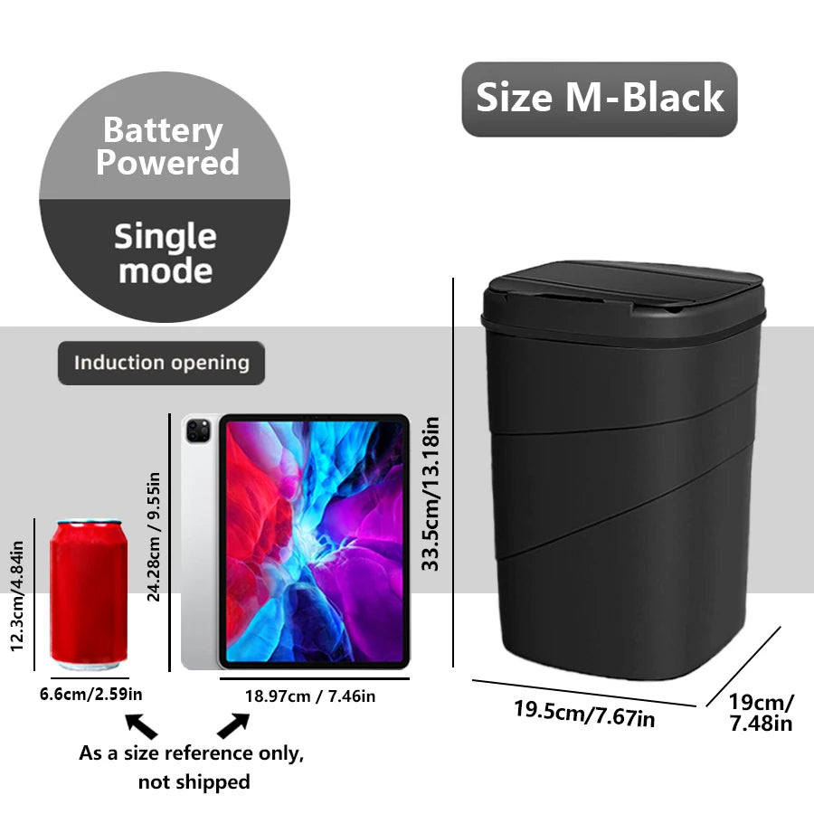 Touchless Smart Trash Can – Automatic Closing Bin