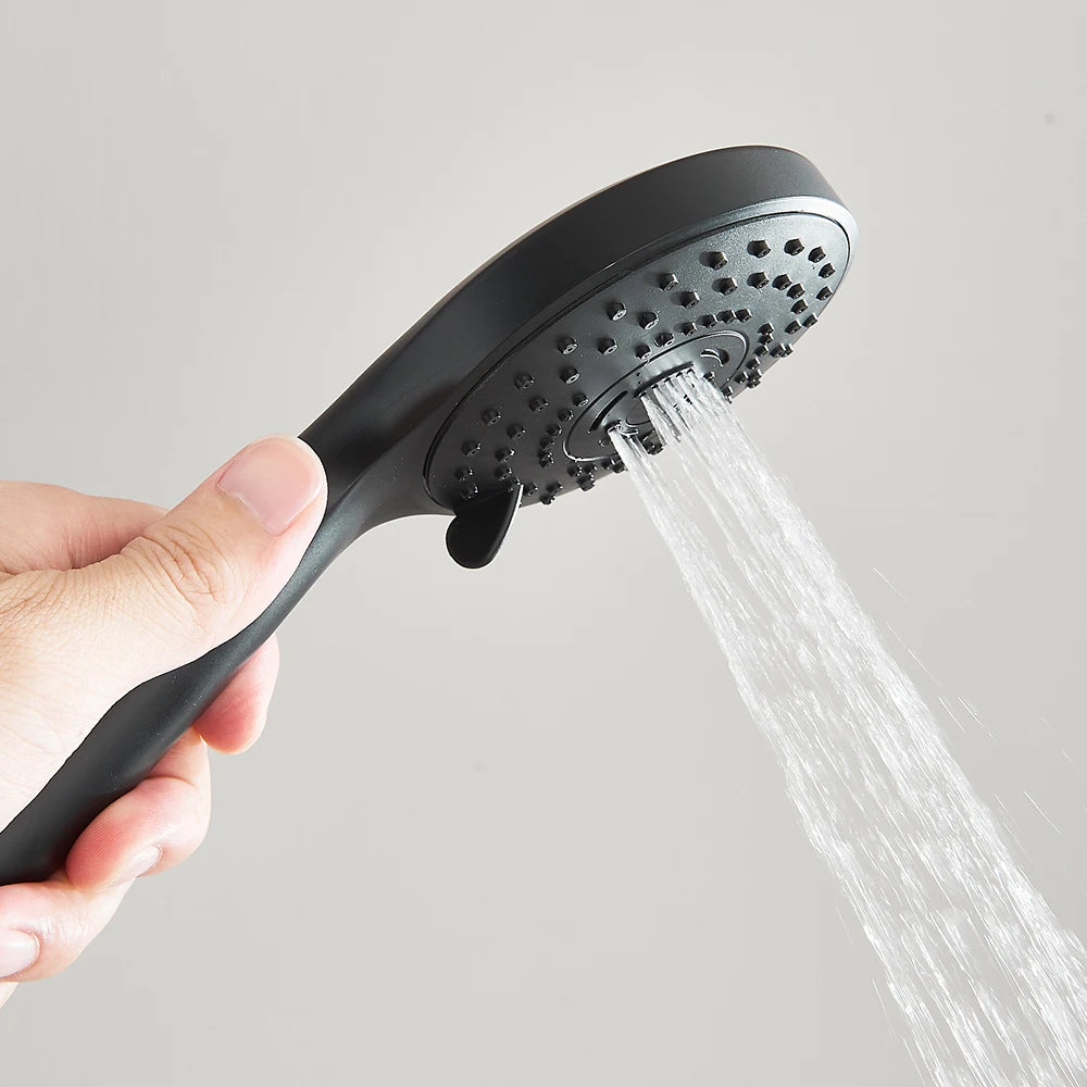 Luxury 8–12" Rain Shower Head Combo – High Pressure with Adjustable Extension Arm & 3-Way Handheld Spray