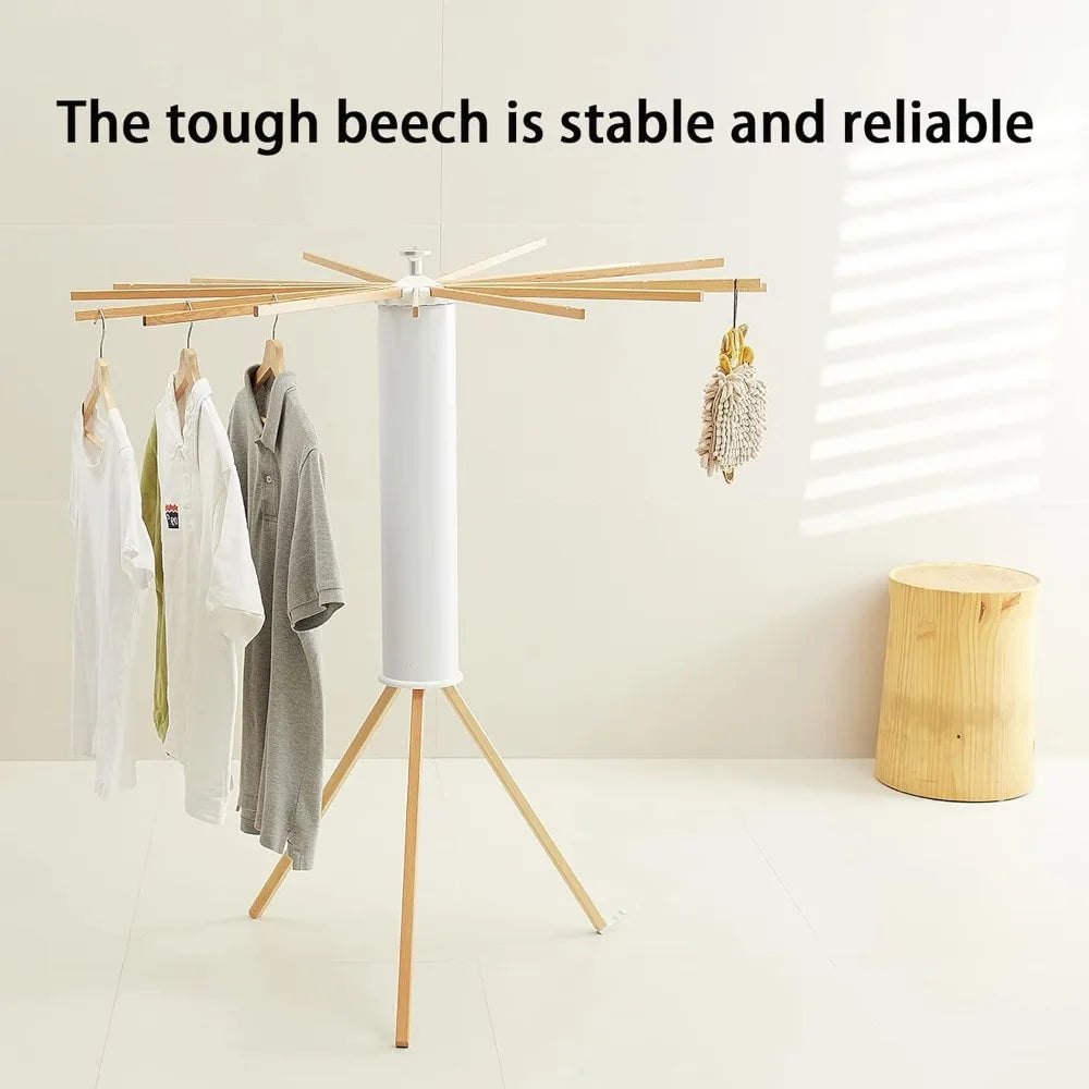 Space-Saving Tripod Clothes Rack – Portable Foldable Drying Stand