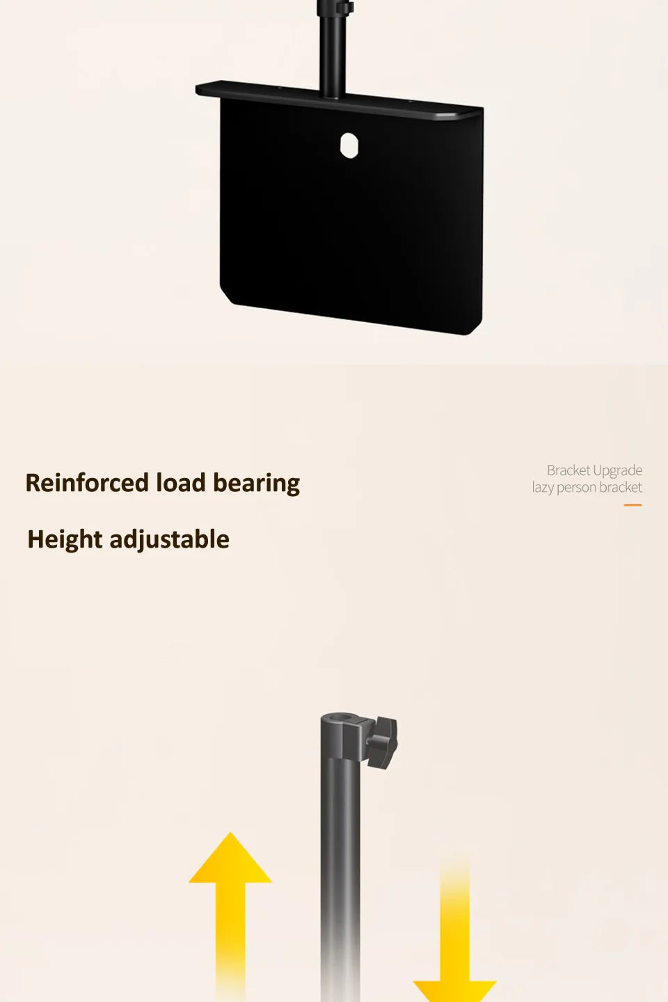 Adjustable Bed Tablet Stand – Lazy Arm Mount for 4–12.9" Phones & Tablets