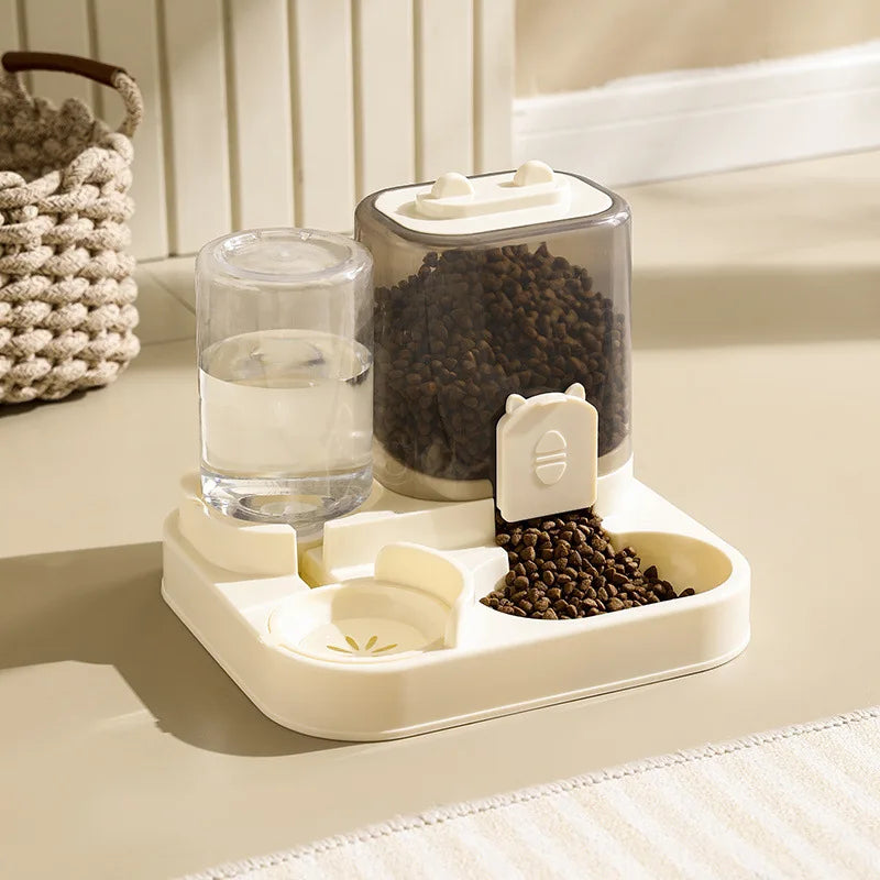 Automatic Cat & Dog Feeder Bowl – Food Dispenser with Water Fountain