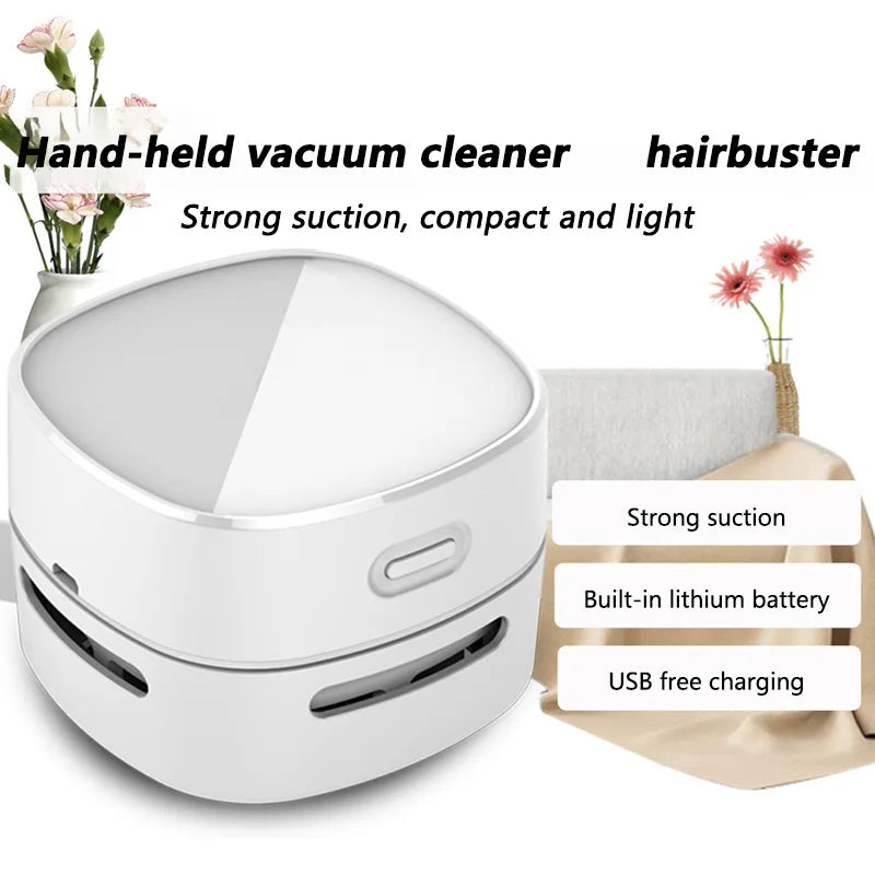Mini Handheld Desktop Vacuum – Portable Table & Keyboard Dust Cleaner