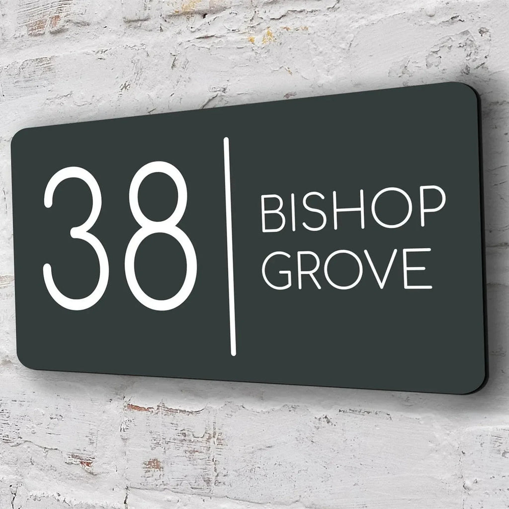 Modern Personalized House Number Sign – Custom DIY Home Address Decor