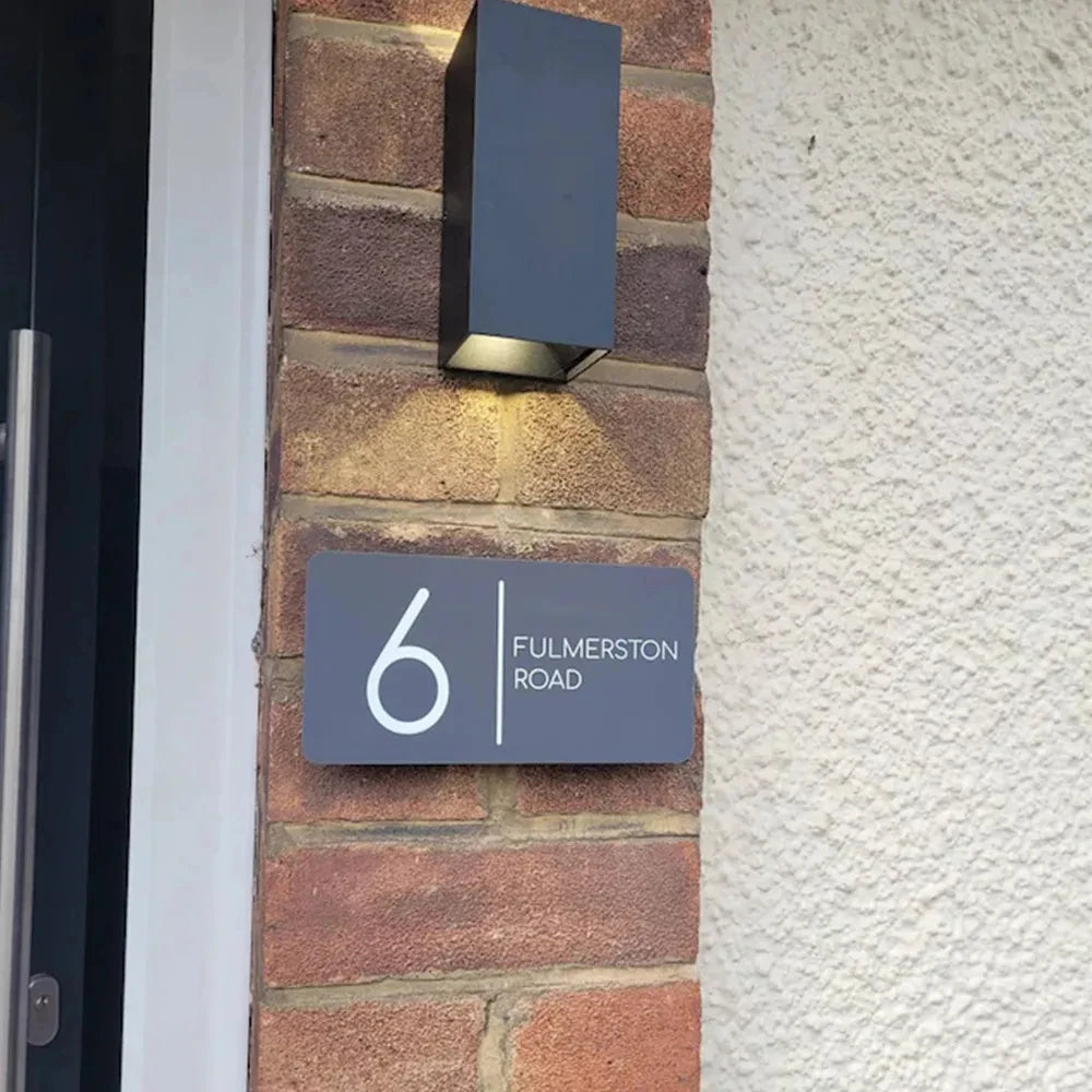 Modern Personalized House Number Sign – Custom DIY Home Address Decor