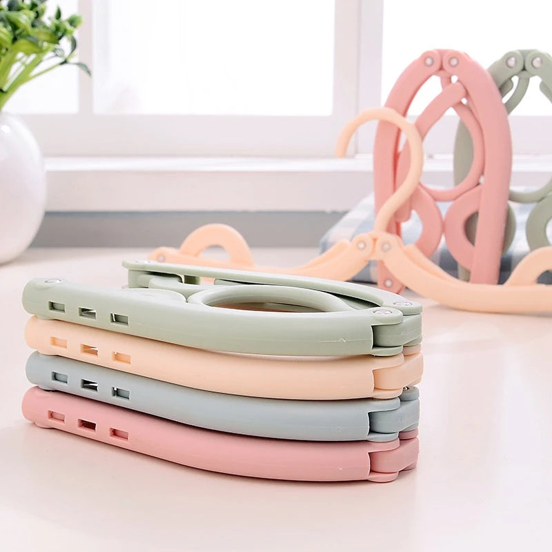Foldable Portable Travel Clothes Hangers – 5/10PCS Space-Saving Hanger Set
