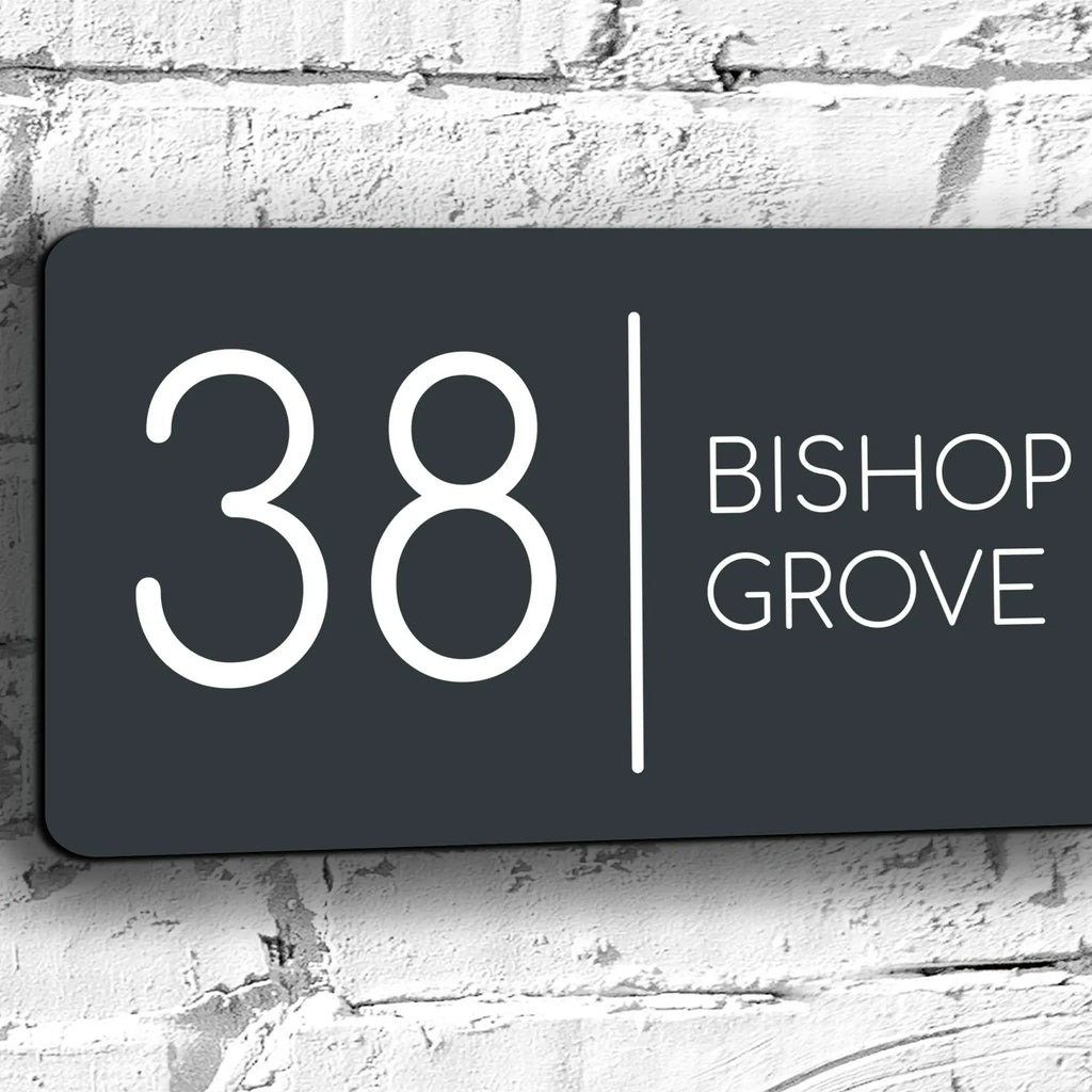 Modern Personalized House Number Sign – Custom DIY Home Address Decor