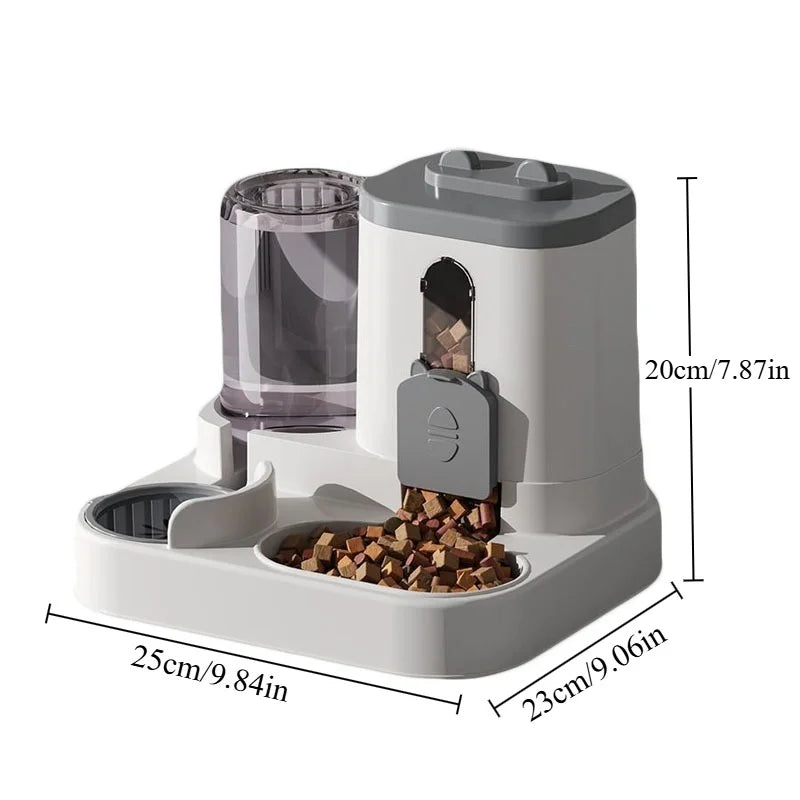 Automatic Cat & Dog Feeder Bowl – Food Dispenser with Water Fountain