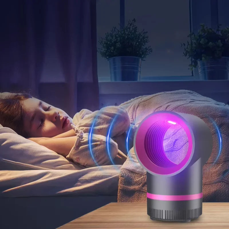 Portable Silent Mosquito Killer Lamp – USB Plug-In Bug Zapper for Bedroom & Outdoor Use