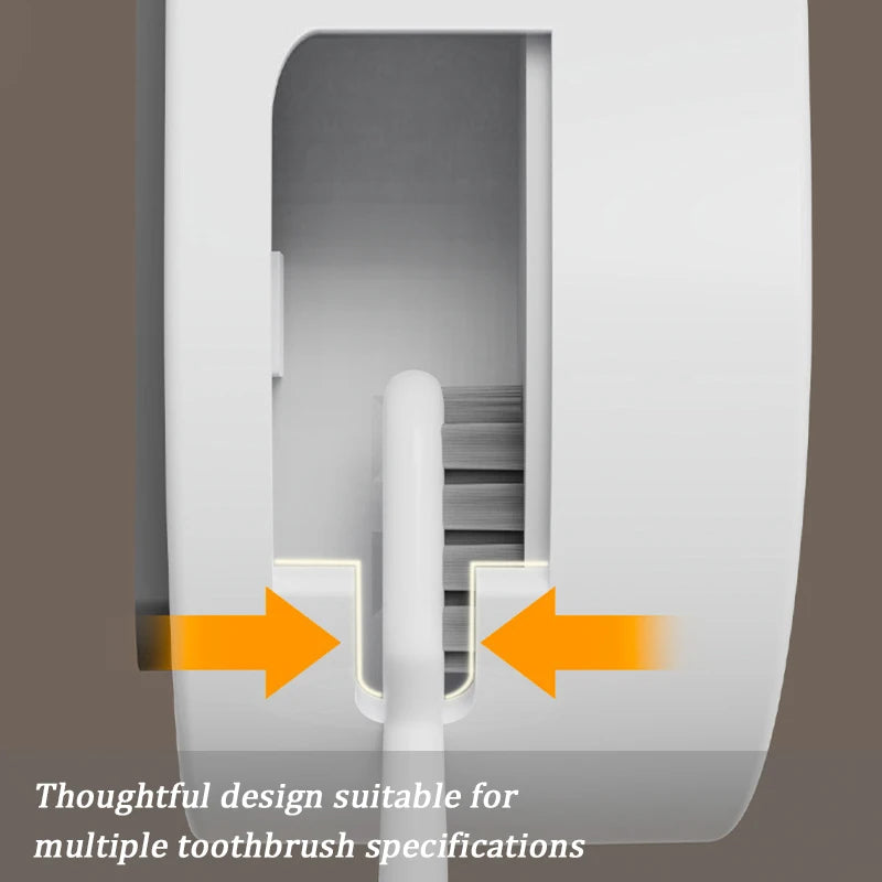 UV Toothbrush Sterilizer Holder – Wall-Mounted Bathroom Organizer